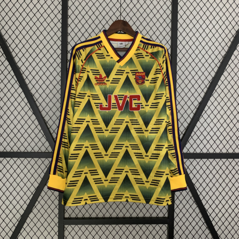 Retro Long Sleeve Arsenal 91/93 Away Kit
